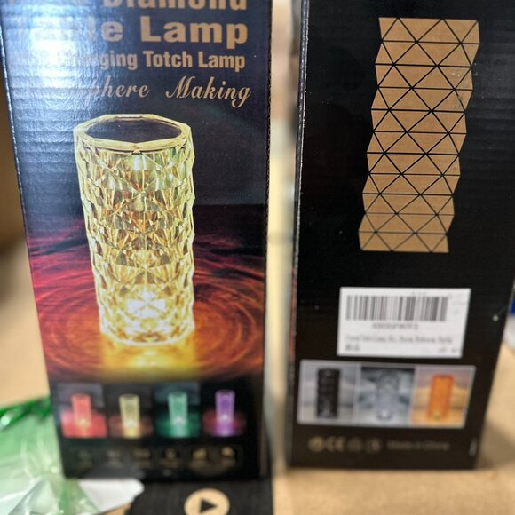 Rose Crystal Table Lamp/USB Rechargeable - Picture 11 of 11